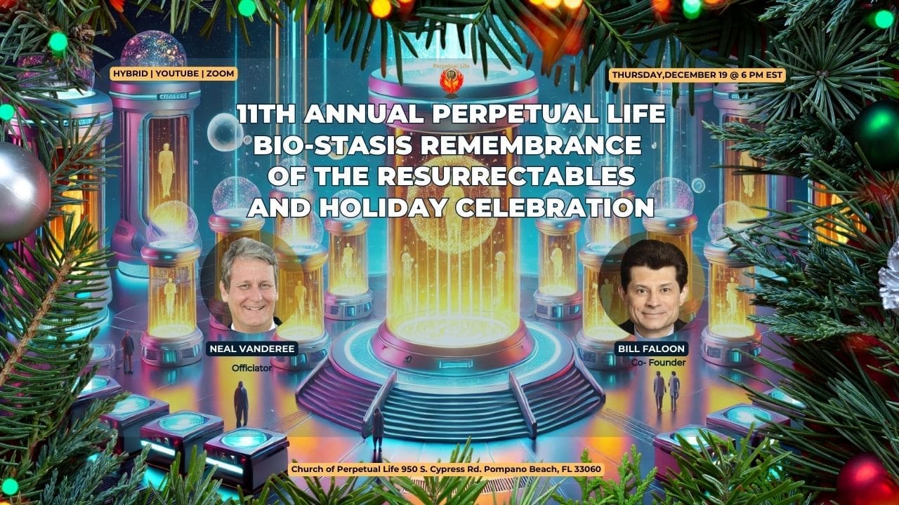 Bio-stasis remembrance ceremony,Celebrate lives in biostasis,Futuristic holiday celebration:Celebrate Bio-Stasis & Holiday Cheer | 11th Perpetual Life