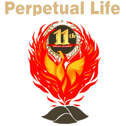 Church of Perpetual Life 11th Anniversary logo- mobile