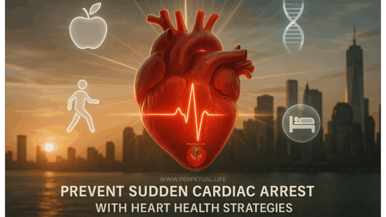 Illustration of heart health strategies preventing sudden cardiac arrest