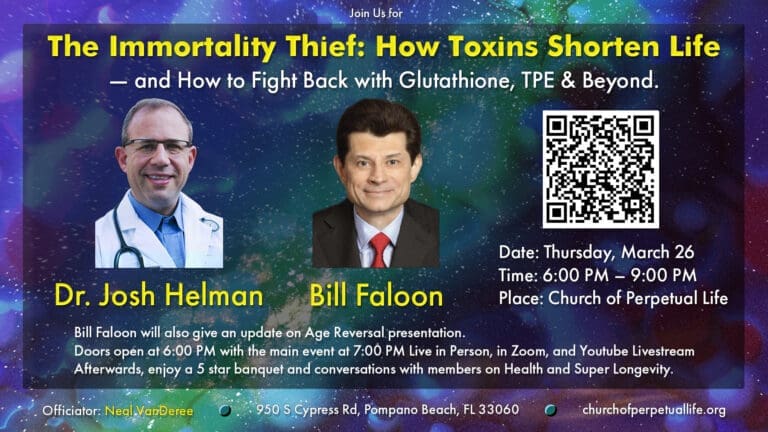 “The Immortality Thief: How Toxins Shorten Life — and How to Fight Back with Glutathione, TPE & Beyond.”